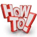 Red and white "How To!" text graphic, emphasizing instructional content related to plumbing and HVAC services from Carmine's Plumbing, Heating & Air Conditioning.